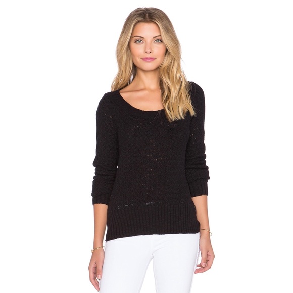 Free People Bow Back Pullover Black XS NWT - Picture 5 of 10